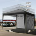 thumbnail image 6 of Quictent 10x10 Pop up Canopy Tent, Portable Instant Setup Gazebo with Waterproof & UV Protection, Ideal for Camping, Beach, Parties, 6 of 8
