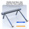 thumbnail image 3 of Laptop Bracket Adjustable Foldable 13.3-17.3 Inch Notebook Stand Portable Alloy Computer Holder Support, 3 of 10