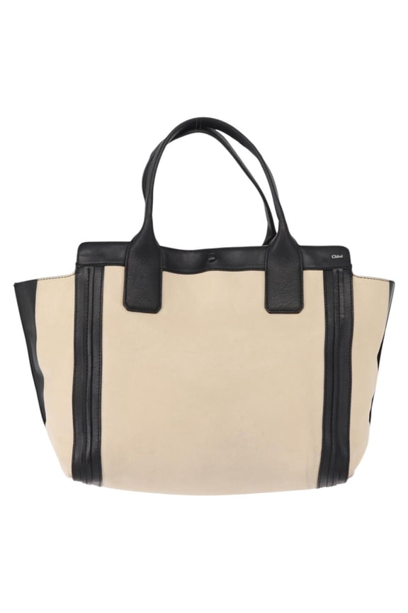 Pre-Owned Chloe Alison East West Tote Leather Beige Leather Handbag