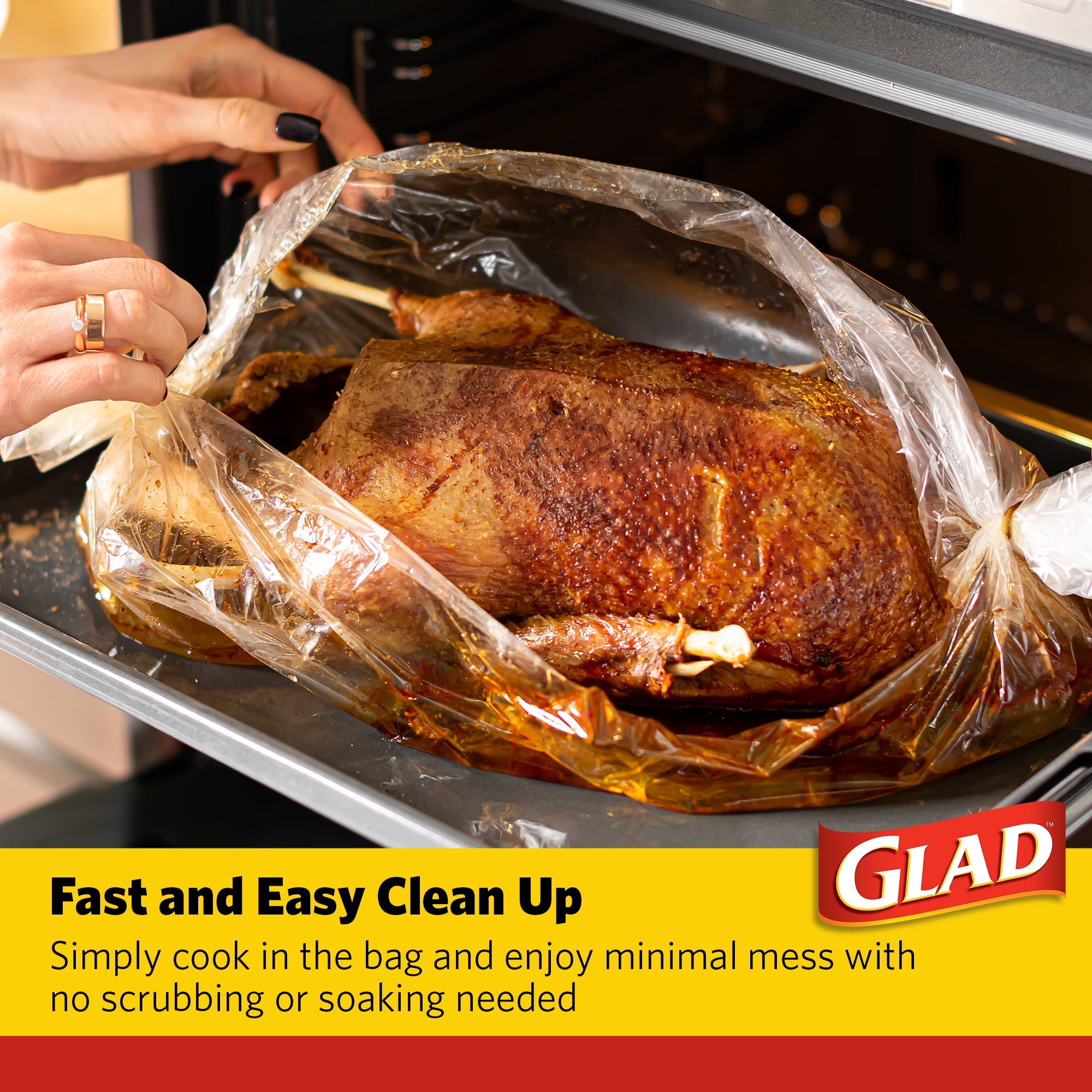Glad Oven Bags Large 16" x 17.5" 5 CT