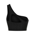 thumbnail image 5 of Lindreshi Sports Bras for Women High Impact Fashion Women Solid Color Sleeveless Cold Shoulder Casual Tanks Blouse Tops, 5 of 6