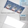 thumbnail image 3 of 3 Pack Christmas Snowman Fluorescent Light Covers for Ceiling Lights with Snowflakes Blue Texture Magnetic Ceiling Light Covers Overhead Light Filters for Office Classroom Home, 3 of 9
