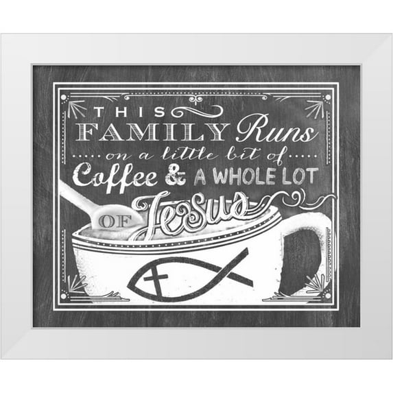 Longfellow Designs 24x20 White Modern Wood Framed Museum Art Print Titled - This Family