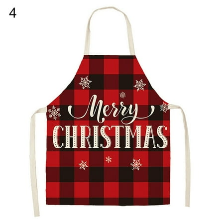 

Sleeveless Apron Stain Resistant Linen Christmas Vintage Kitchen Cooking Apron for Baking