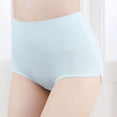 thumbnail image 4 of fatyb Womens Cotton Underwear High Waist Panties Soft Ladies Breathable Stretch Full Coverage Briefs, 4 of 4