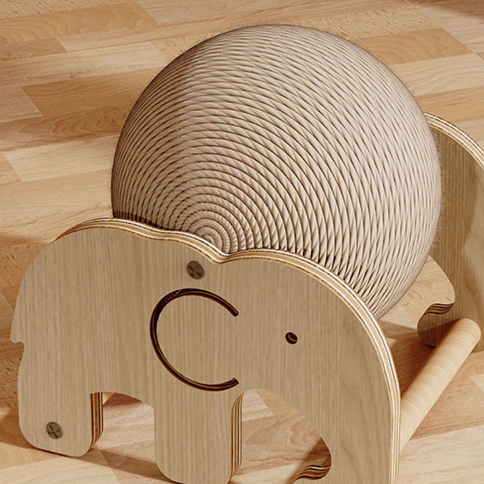 Heavy Density Cats Scratcher Sphere with Stable Stand Grinding Claws Card Sphere Cats Scratching Paper Sphere Scrapers Toy