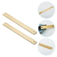 thumbnail image 5 of KAKOWELY 2Pcs Household Brass Rulers Vintage Bookmark Rulers Multi-function Straight Rulers,6.5"X0.67"X0.04", 5 of 5