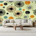 thumbnail image 2 of Peel and Stick Wallpaper Wall Murals Mid Century Vintage 1950s Modern Retro Atomic 69"H x 96"W Removable Wall Paper Self-Adhesive Wall Decor for Bedroom Living Room Nursery, 2 of 7