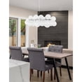 thumbnail image 2 of Dainolite 10 Light Halogen Horizontal Pendant Polished Chrome with Clear Spiral Glass, 2 of 3