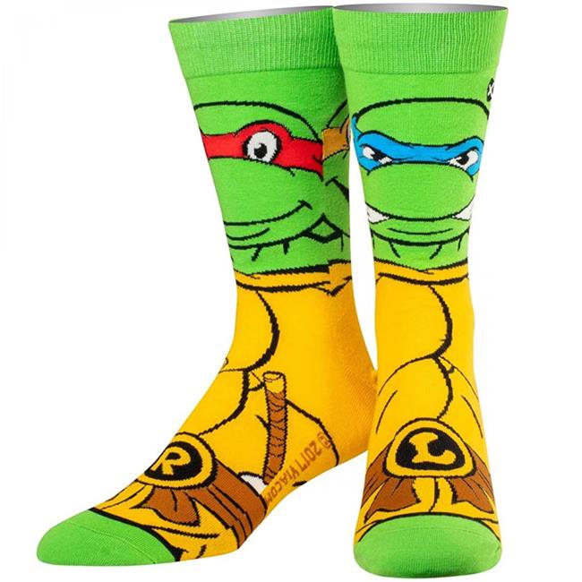 Teenage Mutant Ninja Turtles Odd Sox Men's Retro Turtles Socks