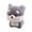 Grey, variant on White Pomeranian Puppy Plush Soft Cuddly Lifelike Stuffed Animal For Cozy Indoor Use(White-9.8In)#1483