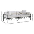 thumbnail image 6 of Meridian Furniture Portofino 85.75" Cream Water Resisting Fabric Patio Sofa, 6 of 9