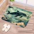 thumbnail image 5 of Whale Polyester Non-Slip Machine Washable Door Rug Game Mat Kitchen Rug Office Rugs, 5 of 6