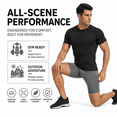 thumbnail image 5 of Men’s 3‑Pack Compression Performance Shorts, Quick‑Dry Breathable Stretch Tight Athletic Shorts for Running, Gym, Training & Sports, 5 of 10
