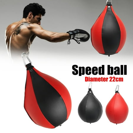 Boxing Speed Bag- Durable PU Hanging Speed Ball Boxing MMA Muay Thai Training Punching Dodge Striking (Best Striking Martial Art)