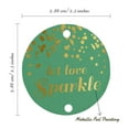 thumbnail image 6 of Inkdotpot Pack Of 50 Let Love Sparkle Wedding Favor Paper Tags Craft Real Gold Foil Hang Tags, 6 of 7