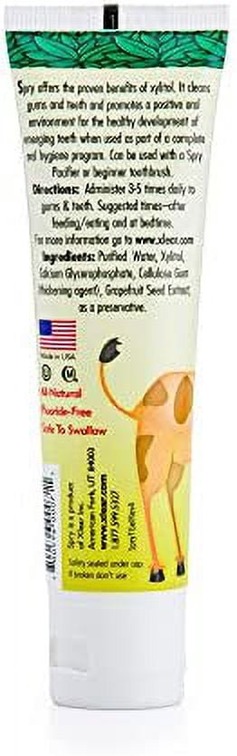 Xlear - Spry Kid's Tooth Gel with Xylitol, Original Flavor 2 oz Tube,Pk of 4