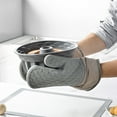 thumbnail image 2 of JVMU Home Oven Mitts Double Sided Silicone Gloves Heat Resistant Non-Slip Suitable for Cooking Baking, 1PC, 2 of 7