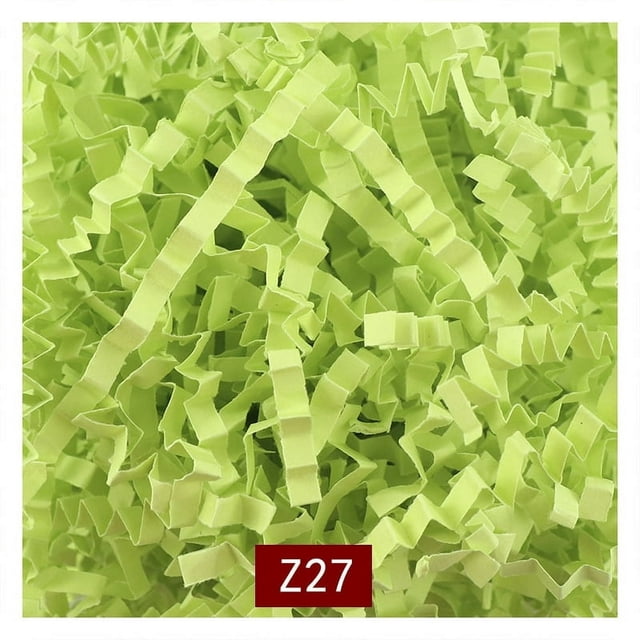 HAOAN Feildoo 50g Basket Grass Crinkle Cut Tissue Paper Recyclable Craft Shred Confetti Raffia Paper Filler For Easter Gift Box Wrapping Packing Filling Party Decoration-Fluorescent Pin