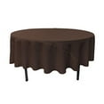 thumbnail image 2 of LA Linen Polyester Poplin Tablecloth 90-Inches Round, Brown, 2 of 2