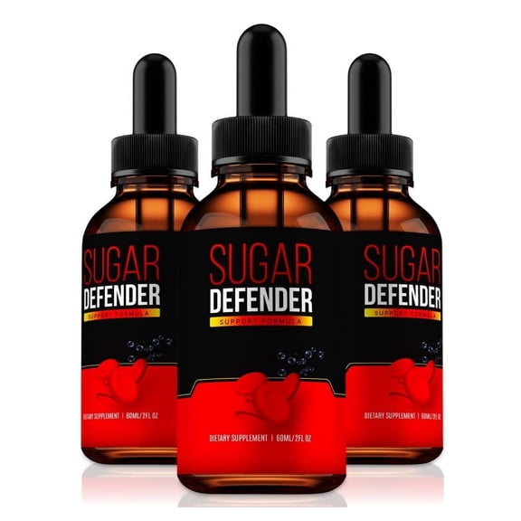 (3 Pack) Sugar Defender Drops, SugarDefender 24 Liquid Formula - Naturally Supports Healthy Circulation and Stable Levels, Official Review (90 Servings)