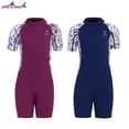 thumbnail image 2 of Naiovety DIVE SAIL Pantalones cortos de manga corta Traje de neopreno Deportes transpirables Pieles de buceo Niñas Surf Cool Body Feeling Niños Snorkel Deportes acuáticos Púrpura XXL Naiovety OD003676-05, 2 of 6