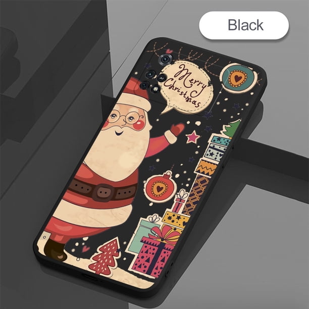 For Xiaomi Poco M4 Pro 4G/5G Poco M5 Poco M5s Phone Case Santa Claus Merry Christmas Pattern Soft Square Silicone Protect Full Cover Casing