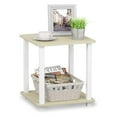 thumbnail image 3 of Furinno Simplistic Wooden Flat Top Home Decor End Tables, Cream (2 Pack), 3 of 4