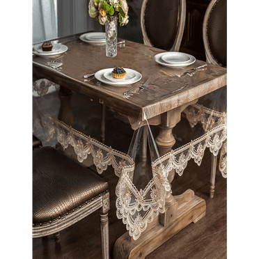1pc Lace Floral Tablecloth