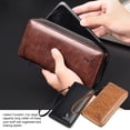 thumbnail image 4 of Jumpingount Cartera larga con cremallera para hombre, bolsa de crédito, monedero, tarjetero, Vertical, antirrobo, gran capacidad para ama de Carteras Caqui, 4 of 6