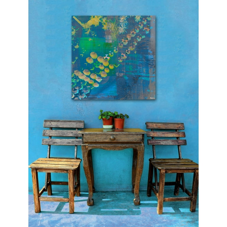 PRANK PROJECT チュール PERVERZE LEINWANDE 秋 8x8 Acrylic Painting, Geometric Abstract Painting, Jewel