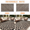 thumbnail image 3 of Kzaei Waterproof Outdoor Rug, 5'x8' Reversible Plastic Camping Area Rugs, Brown, 3 of 6