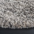 thumbnail image 3 of SAFAVIEH Iceland Hannah Abstract Shag Area Rug, Cream/Grey, 6'7" x 6'7" Round, 3 of 7