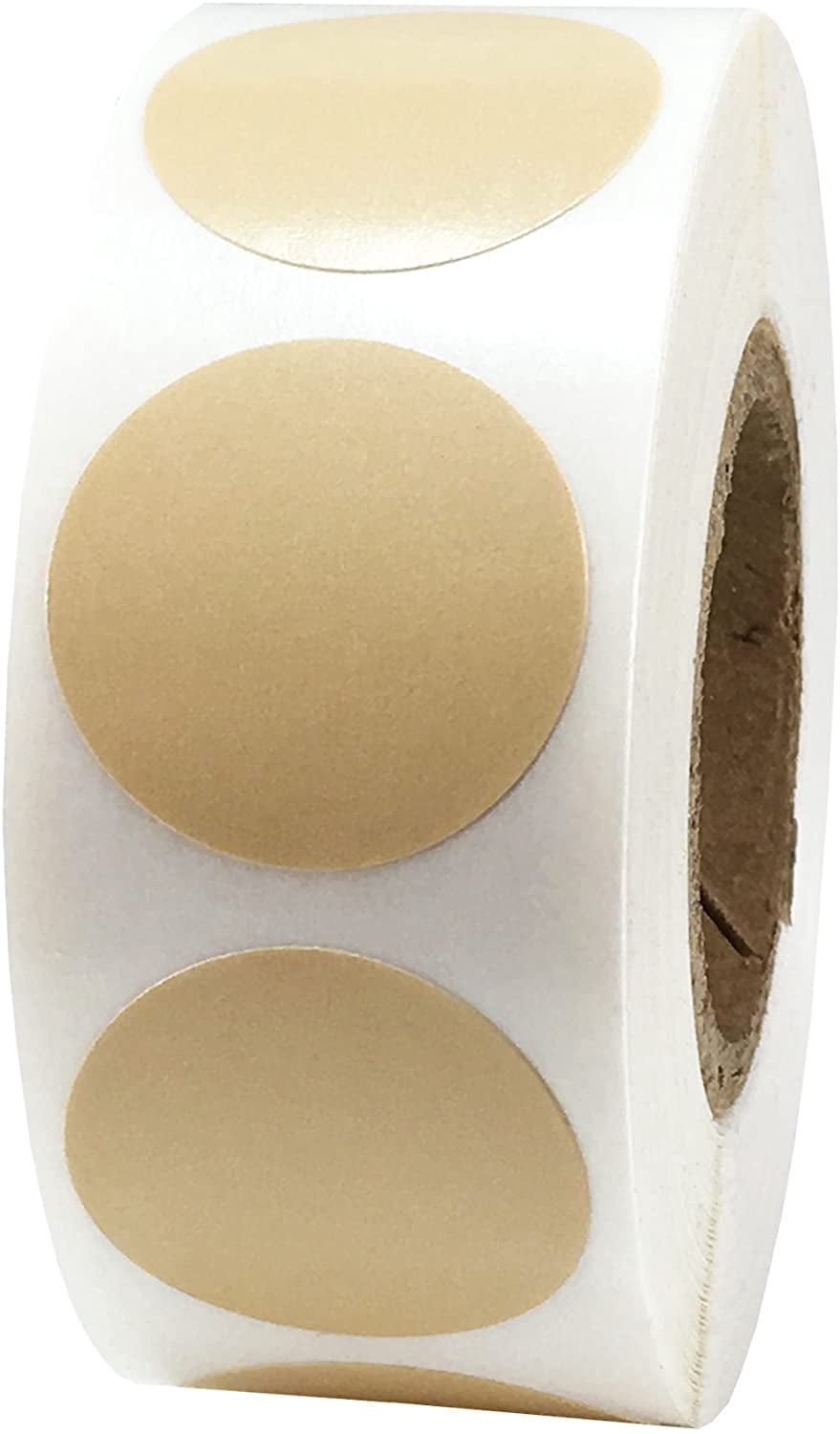 Beige Color Coding Labels for Organizing Inventory 0.75 Inch Round ...