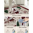 thumbnail image 5 of Merry Christmas Area Rug for Bedroom 4x6 Ft Cute Snowman with Xmas Tree Super Soft fuzzy Throw Rug Non-Slip Fluffy Plush Indoor Floor Carpet for Living Room Nursery Home Decor, 5 of 8