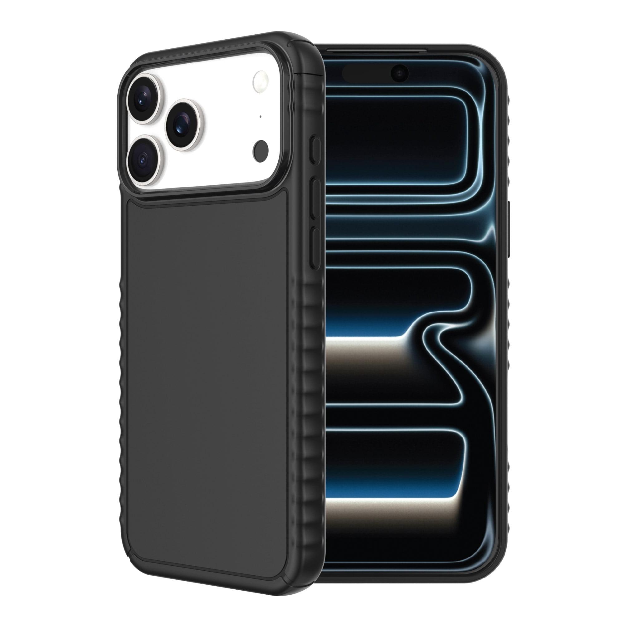 onn Protective Gel Phone Case for iPhone 17 Pro Max - Black