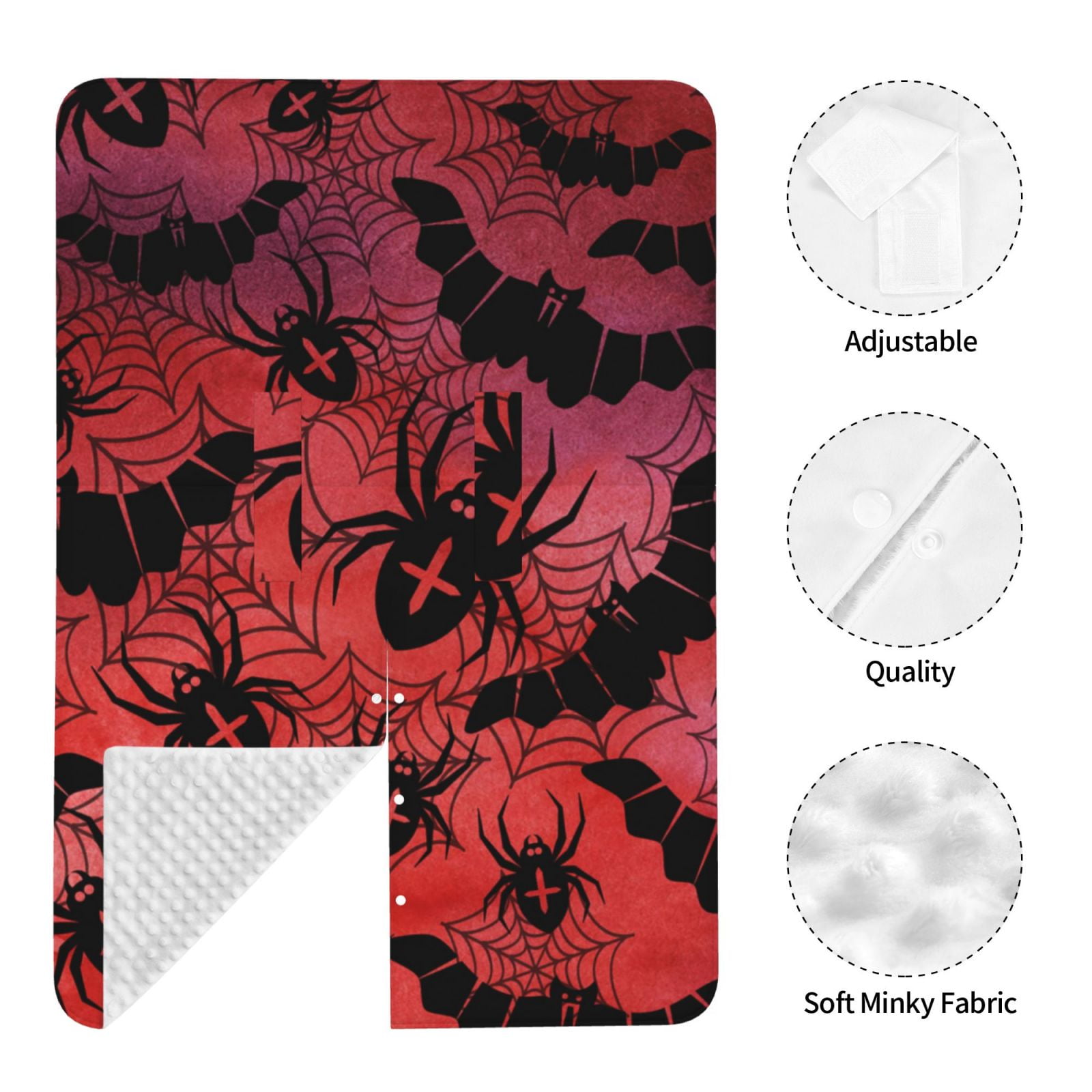 Naloa Bats And Spiders Baby Car Seat Cover, Breathable Baby Carrier Cover, Multiuse Baby Carrier Cover & Nursing Breastfeeding Cover
