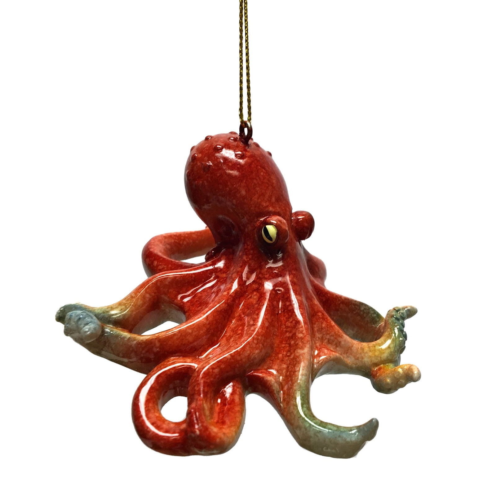 Red Octopus Christmas Tree Ornament Ocean Sea Life Animal Decoration