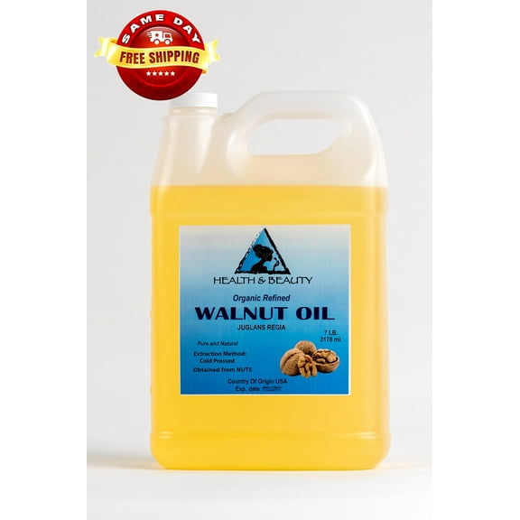 WALNUT OIL ORGANIC CARRIER COLD PRESSED PREMIUM NATURAL PURE 7 LB