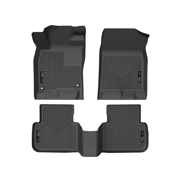 Husky Liners 95521 Weatherbeater Floor Mats Fit 2022-2025 Civic Sedan/Hatchback/2023-2024 Acura Integra excl. Hybrid Front/2nd Row Liners 3pc Black