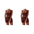 thumbnail image 2 of Wosthever 2 unids/set Running Jogging Fitness mujer chaleco pantalones cortos transpirables Crop Tops pantalones de cintura alta Kit ropa Type8 NO8, 2 of 6