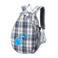 thumbnail image 3 of Mochila De Tenis, Bolsa De Bádminton, Bolsa De Fitness, Bolsa Para Raqueta De Bádminton, Color Cuadros Cuadros grises, 3 of 8