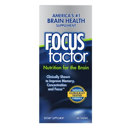 FocusFactor Dietary Supplement Tablets, 60 count (Best Supplements For Memory And Cognitive Function)