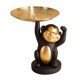 thumbnail image 2 of Organizador de artículos diversos, bandeja de almacenamiento, adornos, , escultura, escritorio, dulces, joyería, organizador, bandeja, llave Negro Soledad Bandeja de almacenamiento, 2 of 8