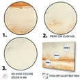 thumbnail image 3 of Designart "Beige Horizon In Minimalist Mountains I" Landscape Mountains Floater Framed Wall Art Living Room, 3 of 5