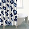 thumbnail image 4 of White and Blue Of Leopard Print Shower Curtain 72"x72" ,Bathroom Decorative Shower Curtains Set with 12 Hooks,Modern Waterproof Washable Shower Curtain, 4 of 6