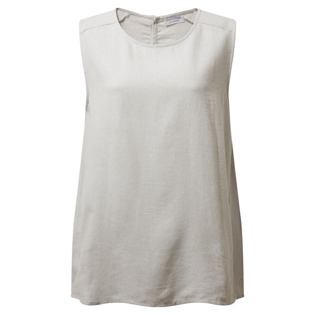 Craghoppers - Camiseta sin Mangas Nulia Lisos para Mujer (Gris Paloma)