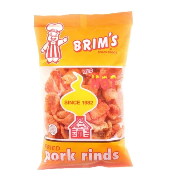 Brims Hot Pork Rinds 2.625oz