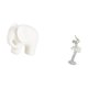 thumbnail image 4 of Elegante Colección De Figuras De Cerámica De Elefante Y Bailarina Para Estantería, Mesa, Dormitorio, Oficina O Entrada. Decoración De Arte Moderno., 4 of 7