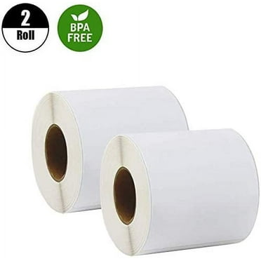 2 Rolls of 500 - 4x6 Direct Thermal Blank Shipping Labels for Zebra 2844 Zp-450 Zp-500 Zp-505